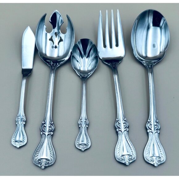 Set Of 5 Towle OLD COLONIAL 18/10 Stainless Serving Pieces - Picture 1 of 3